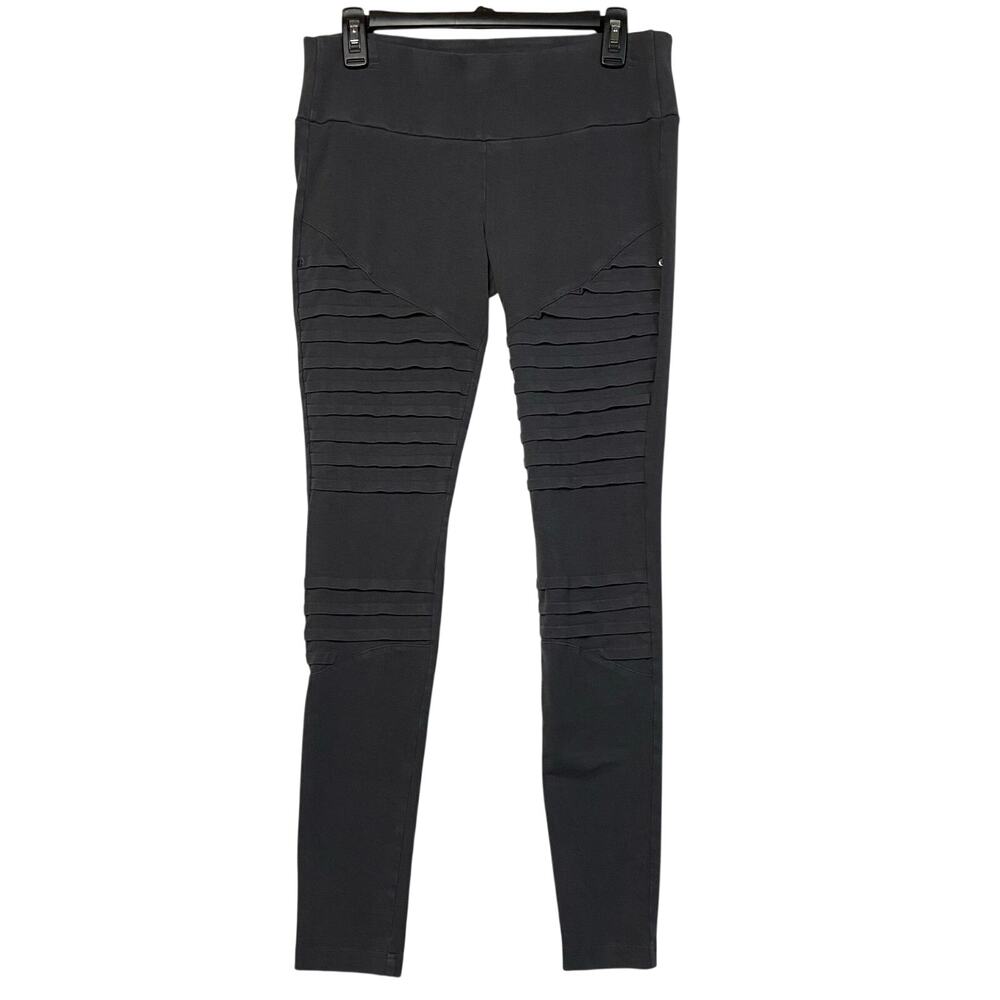 Nomads Hemp Wear Bamboo Organic Cotton Gray Moto Knit Leggings Size Large